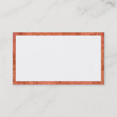 Carte De Visite Rectangle - Empreinte de fleurs (Dos)