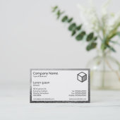 Carte De Visite Rectangle - Fenêtre Embuée (Debout devant)