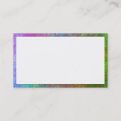 Carte De Visite Rectangle - Fond marin coloré (Dos)