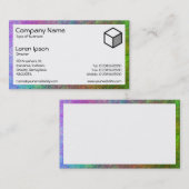 Carte De Visite Rectangle - fonds marins colorés (Devant / Derrière)