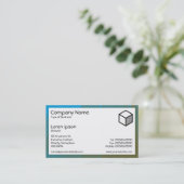 Carte De Visite Rectangle - Fonds marins en verre (Debout devant)