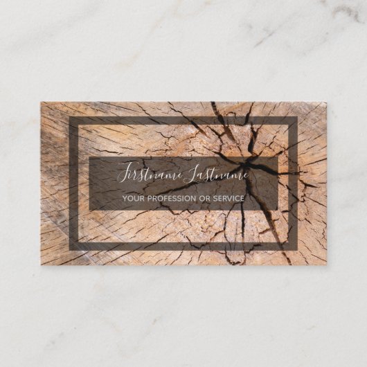 Carte De Visite Rectangle gris de surface de disque de l'arbre rus (Devant)