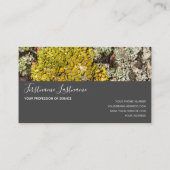 Carte De Visite Rectangle gris de surface d'écorce rustique (Dos)