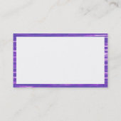 Carte De Visite Rectangle - Lac Purple (Dos)