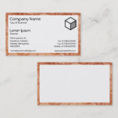 Carte De Visite Rectangle - Marbre 02 (Devant / Derrière)