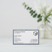 Carte De Visite Rectangle - Marbrure 03 (Debout devant)