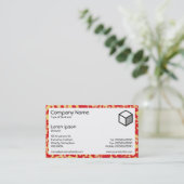 Carte De Visite Rectangle - Marbrure 06 (Debout devant)