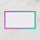 Carte De Visite Rectangle - Mélange de couleurs (Dos)