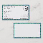 Carte De Visite Rectangle - Minéral vert (Devant / Derrière)