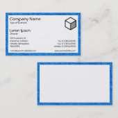 Carte De Visite Rectangle - Moquette bleue (Devant / Derrière)
