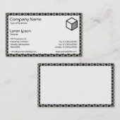 Carte De Visite Rectangle - Nid d'abeille Chaud (Devant / Derrière)