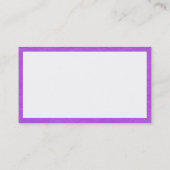 Carte De Visite Rectangle - Papier plié violet clair (Dos)