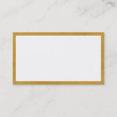Carte De Visite Rectangle - Peinture ocre jaune (Dos)