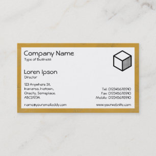 Carte De Visite Rectangle - Peinture ocre jaune