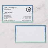 Carte De Visite Rectangle - Pistes Sky (Devant / Derrière)