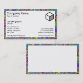 Carte De Visite Rectangle - Pizzazz Minéral (Devant / Derrière)