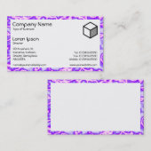 Carte De Visite Rectangle - Plasma violet (Devant / Derrière)