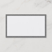 Carte De Visite Rectangle - Plastique gris (Dos)