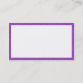 Carte De Visite Rectangle - Plastique Violet (Dos)