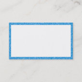 Carte De Visite Rectangle - Pointillé bleu (Dos)