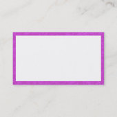 Carte De Visite Rectangle - Pointillés magenta (Dos)