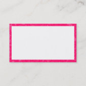 Carte De Visite Rectangle - Rose framboise (Dos)