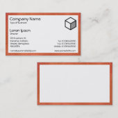 Carte De Visite Rectangle - Rust (Devant / Derrière)