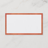Carte De Visite Rectangle - Rust (Dos)