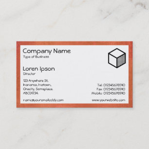Carte De Visite Rectangle - Rust