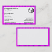 Carte De Visite Rectangle - Satin pourpre (Devant / Derrière)
