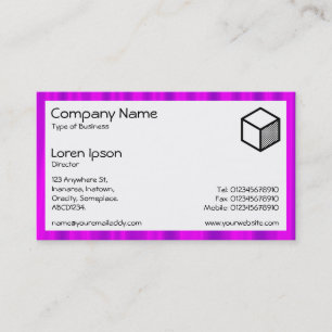 Carte De Visite Rectangle - Satin pourpre