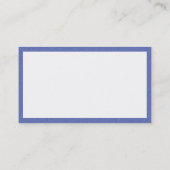 Carte De Visite Rectangle - Stuc bleu (Dos)