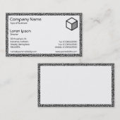 Carte De Visite Rectangle - Taches Aléatoires (Devant / Derrière)