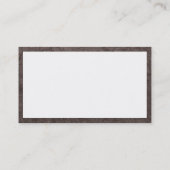 Carte De Visite Rectangle - Terre sombre (Dos)