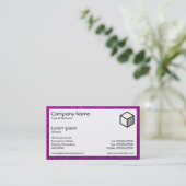 Carte De Visite Rectangle - Terre violette (Debout devant)