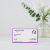 Carte De Visite Rectangle - Traînées magenta (Debout devant)