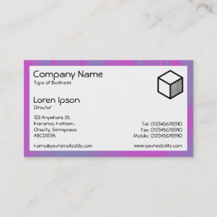 Carte De Visite Rectangle - Traînées magenta