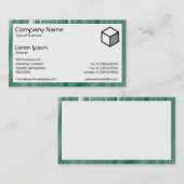 Carte De Visite Rectangle - Travaux en verre 01 (Devant / Derrière)