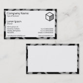 Carte De Visite Rectangle - Vache fumée (Devant / Derrière)