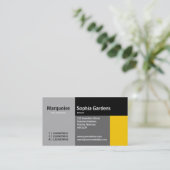 Carte De Visite Rectangles - Ambre (Debout devant)