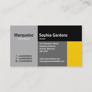 Carte De Visite Rectangles - Ambre
