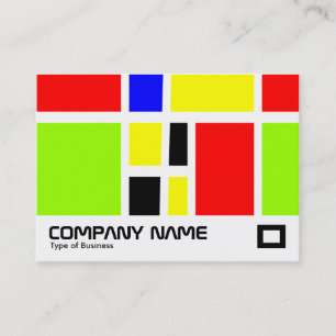 Carte De Visite Rectangles Colorés II