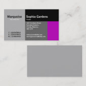 Carte De Visite Rectangles - Magenta (Devant / Derrière)