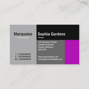 Carte De Visite Rectangles - Magenta
