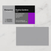 Carte De Visite Rectangles - violet (Devant / Derrière)