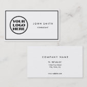Carte de visite recto-verso avec logo (Devant / Derrière)