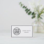 Carte de visite recto-verso avec logo (Debout devant)