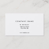 Carte de visite recto-verso avec logo (Dos)