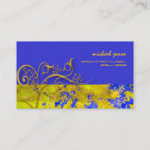 Carte De Visite Récupération architecturale/Faux Gold Filigree (Devant)