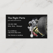 Carte De Visite Récupération de pièces automobiles (Devant)